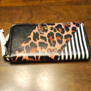 Victoria's secret leopard and stripes wallet